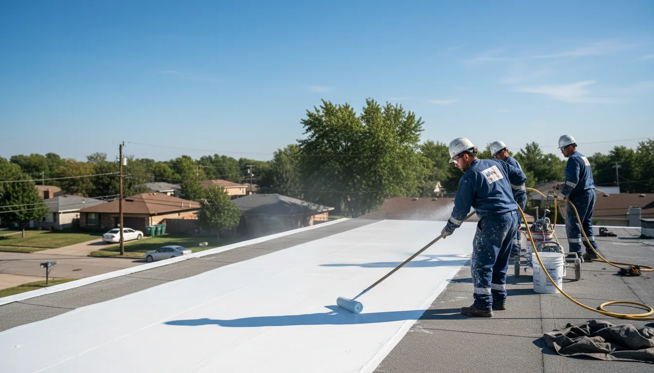 Commercial roof coating in Colver, PA near me